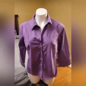 Ladies Worthington purple blouse. 12 petite